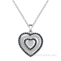 925 серебряный кулон Pave Heart Charm